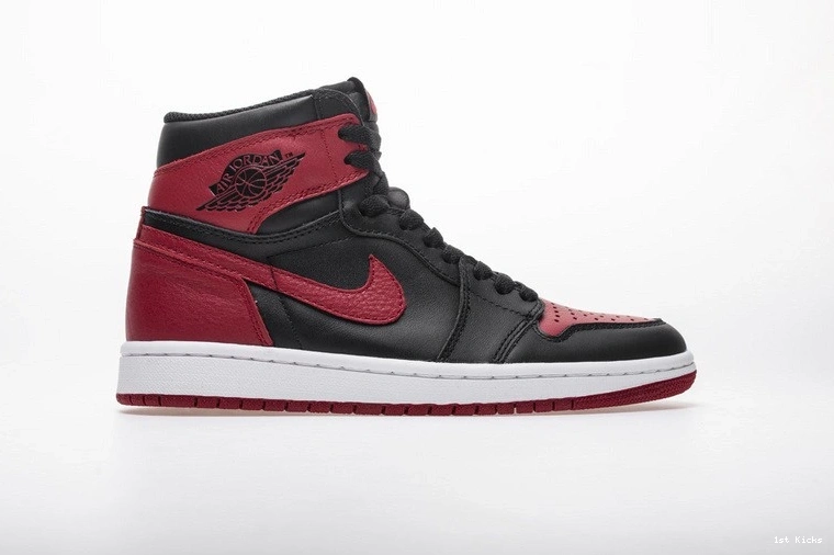 555088-001 Red Air 1 High Jordan Banned Black Retro  1226